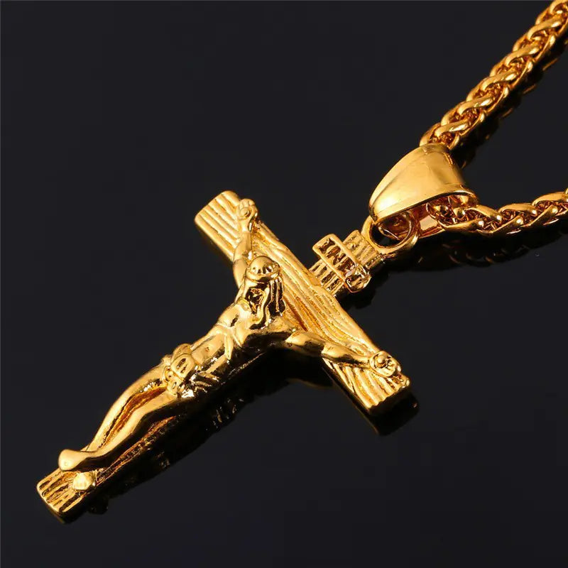 Crusader Cross Pendant, Gold