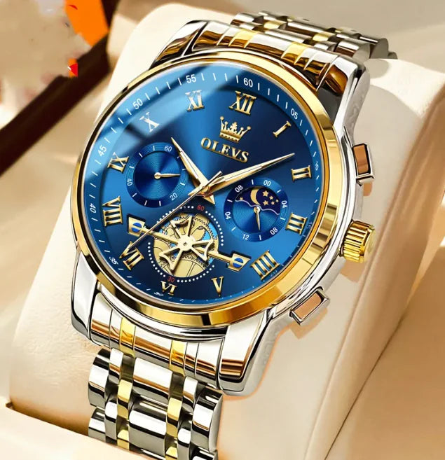 Baron Watch, Blue & Gold