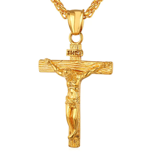 Crusader Cross Pendant, Gold