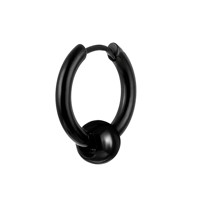 Corsair Hoop Earring, Black