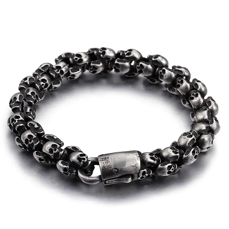 Ghoul Skull Bracelet, Antique