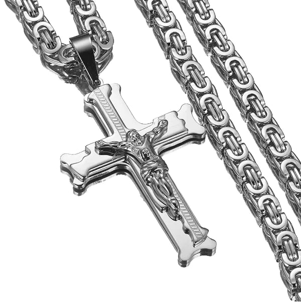 Cardinal Cross Chain, Silver
