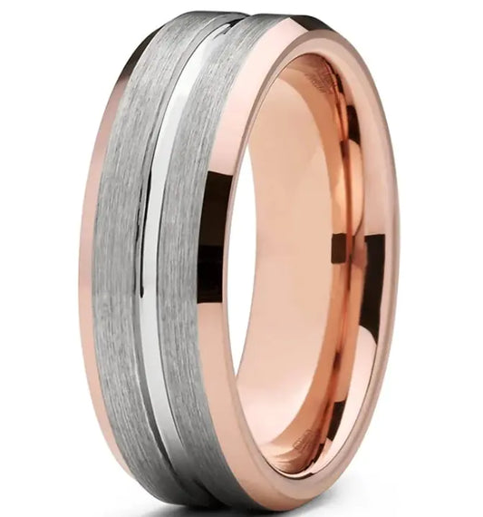 Monarch Band Ring, Two-Tone