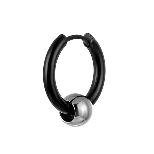 Corsair Hoop Earring, Silver