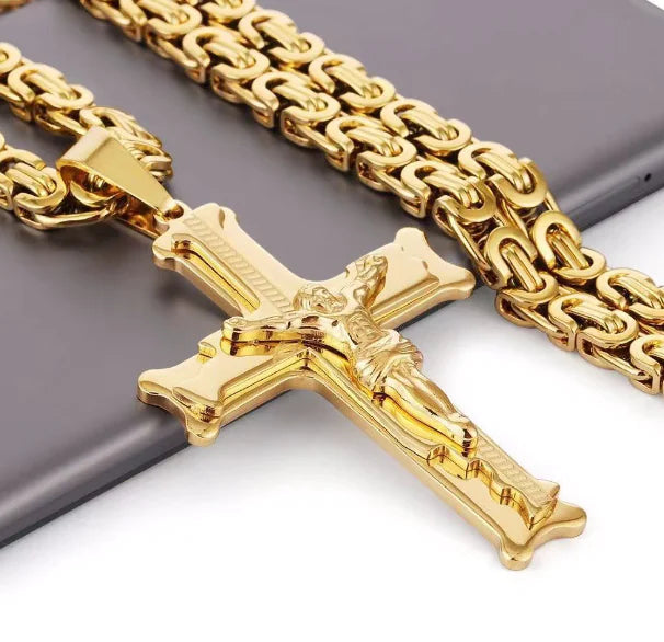 Cardinal Cross Chain, Gold