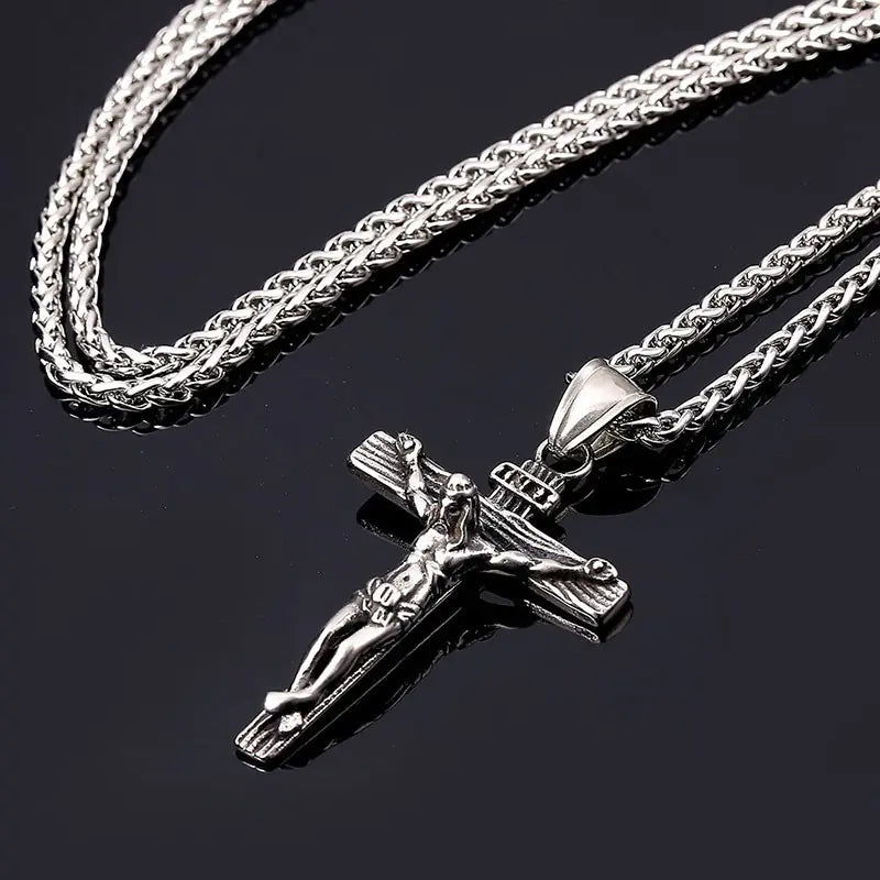 Crusader Cross Pendant, Silver